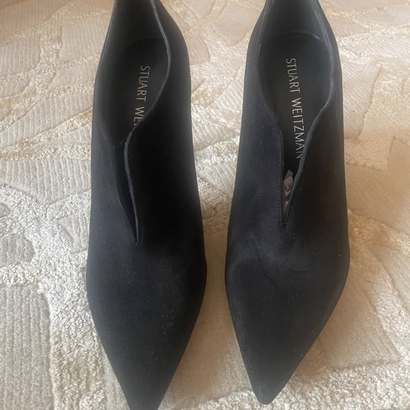 Stuart Weitzman Black Suede Booties - Picture 2 of 8